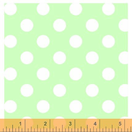 Windham Basics Pastels: Green Big Dot