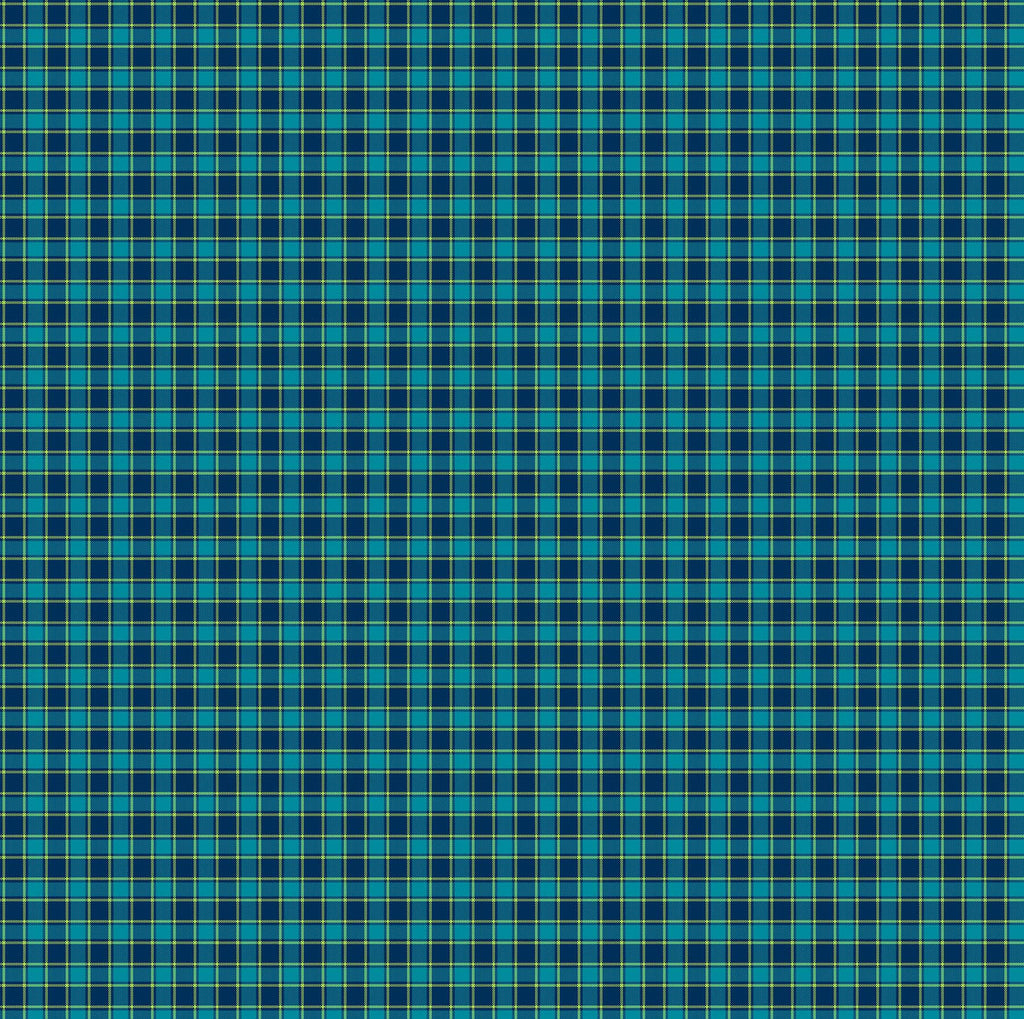 Piccadilly Plaids - Navy Multi - Tri Colour Check