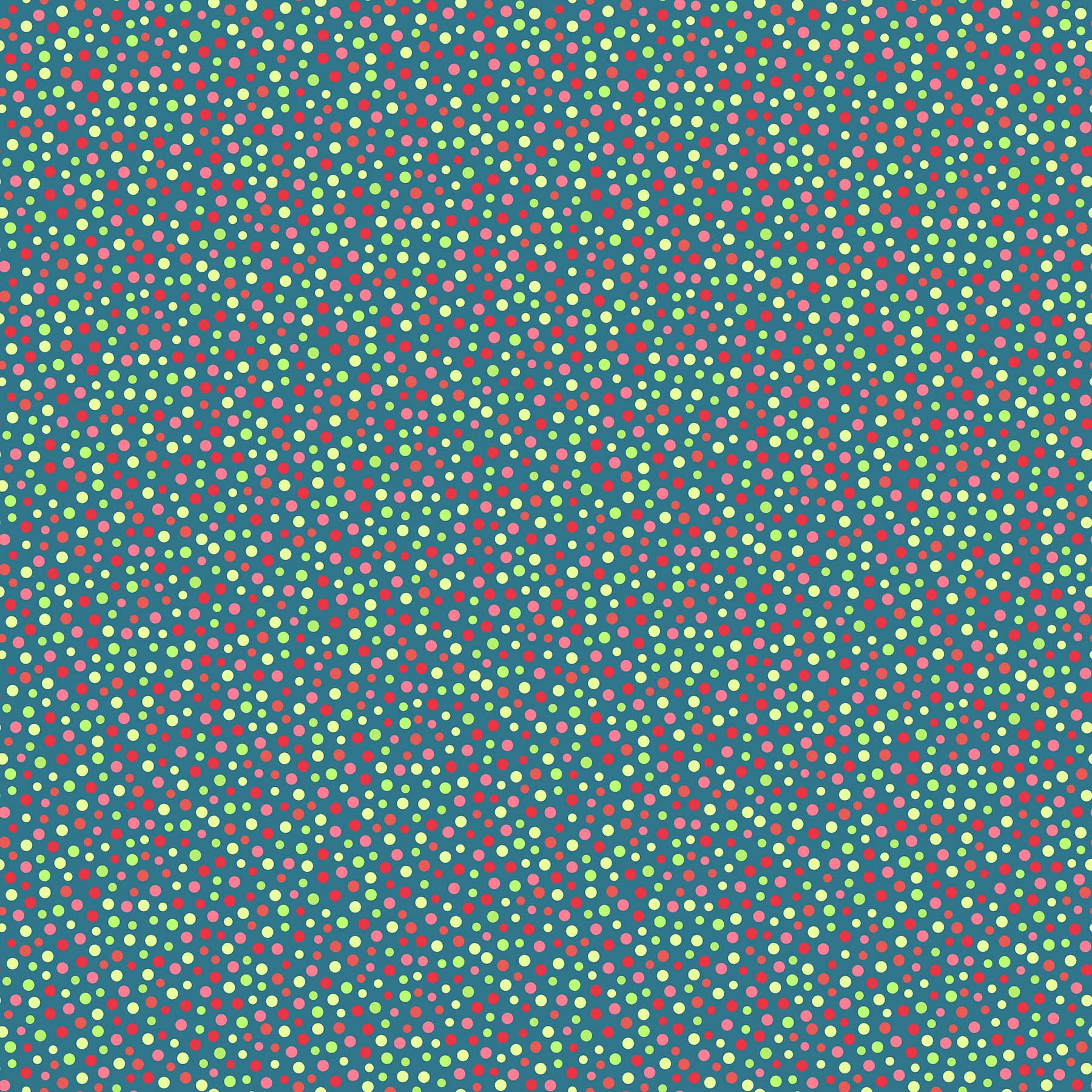 Bright Christmas - Multi-Coloured Polka Dots