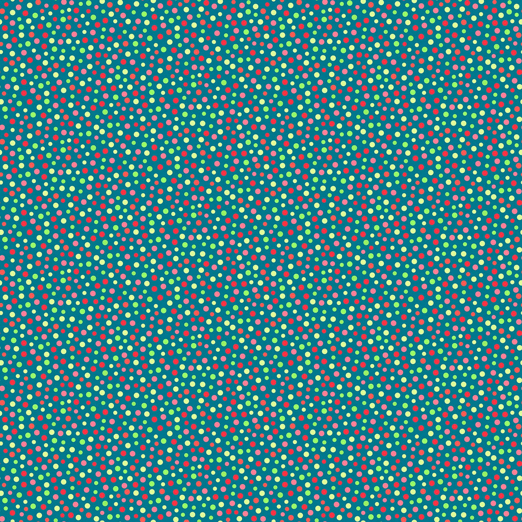 Bright Christmas - Multi-Coloured Polka Dots