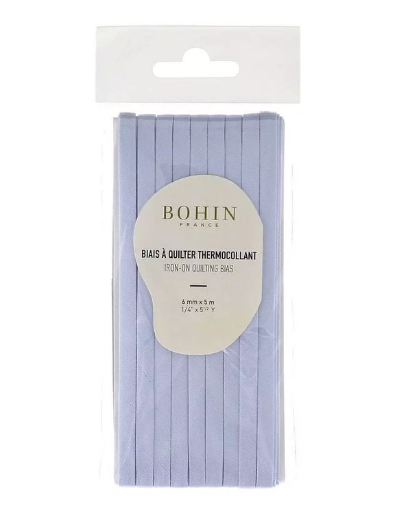 Iron-on Quilting Bias Tape - Pastel Blue