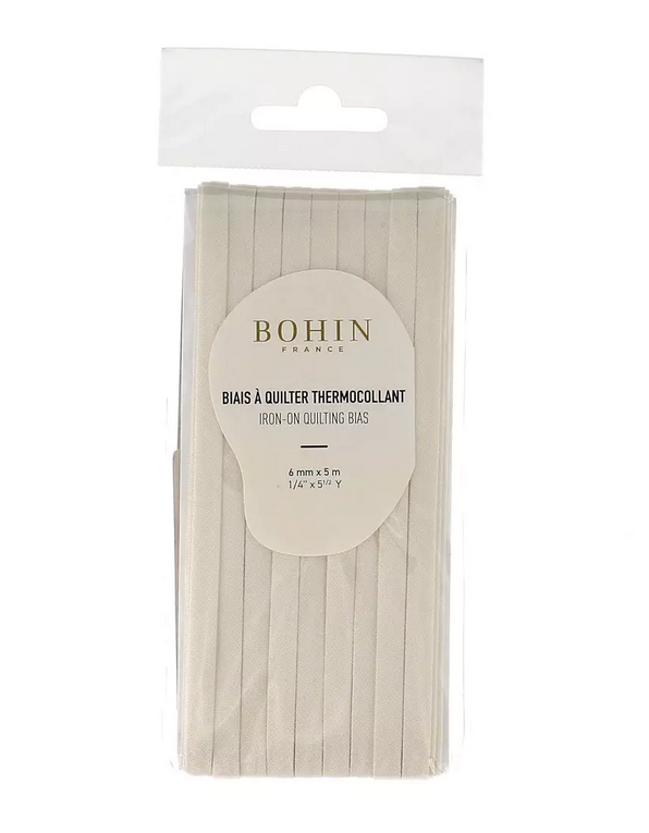 Iron-on Quilting Bias Tape - Ivory