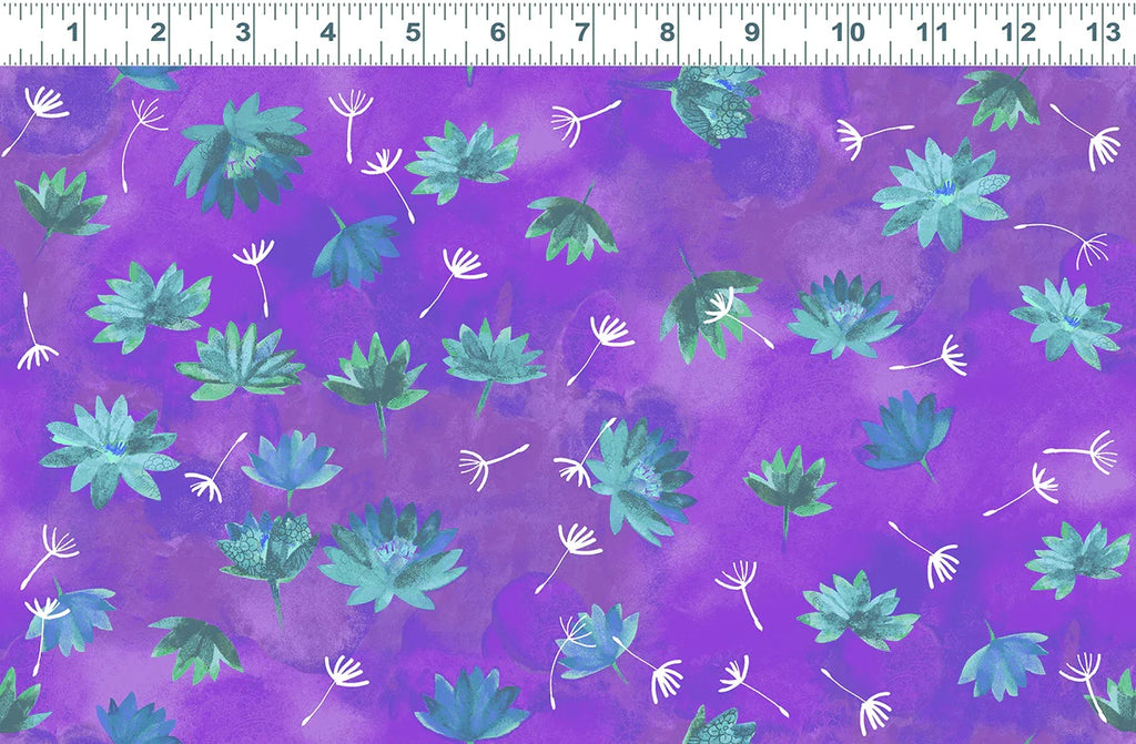 Good Vibes - Purple Water Lilies