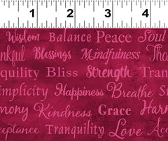 Good Vibes - Dark Red - Words