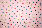 Scrap Bags - Cotton Flannel - Multi-Coloured Polka Dots - A
