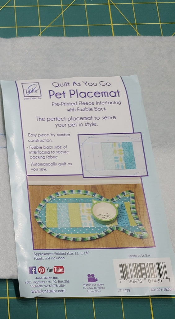 Pet Placemat - Quilt As You Go