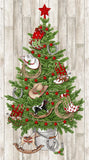 Howdy Christmas - Cowboy Christmas Tree Panel