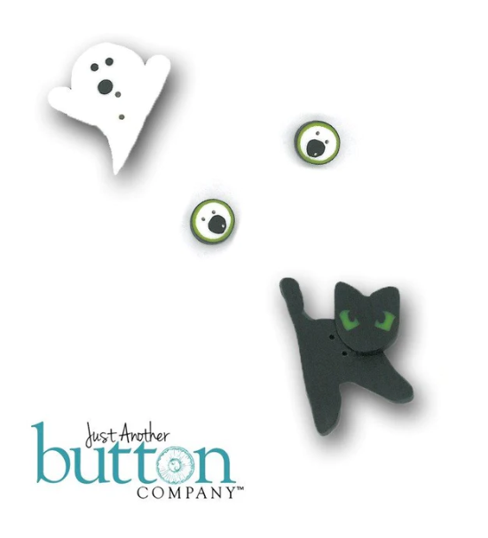 Haunted House Buttons - 4 pcs.
