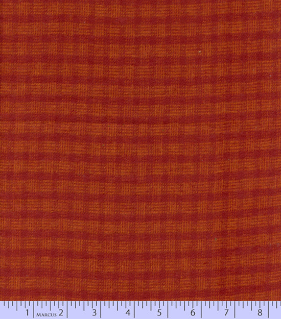 2 Sided Woven Flannel - Lumber Jack Plaid - Tattersall Red (Rust)