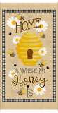 Where The Honey Is - Beehive Sweet Home Panel - Beige