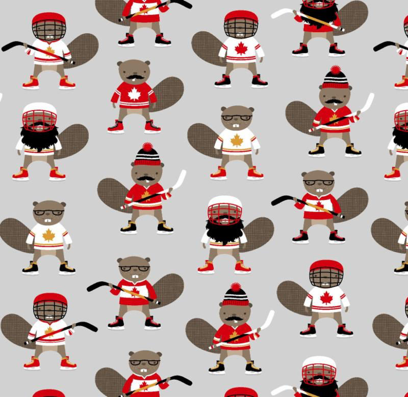 Purely Canadian Eh - Beaver Hockey Players