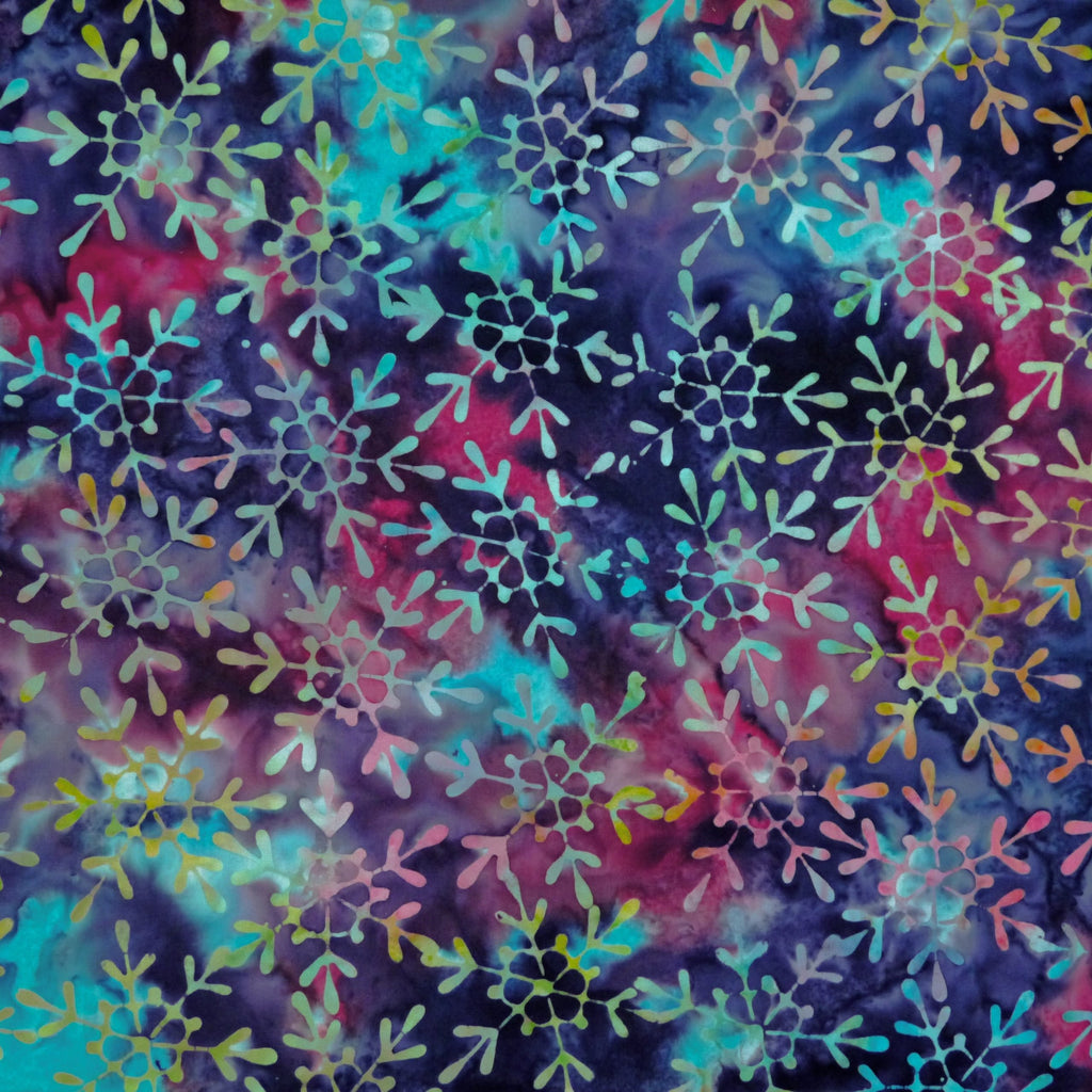 Batik -Star Works - Snowflakes - Multi-Coloured