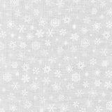 Mini Madness - White Snowflakes - White on White