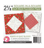 Square in a Square Quilt Block Foundation Paper - 2.5"