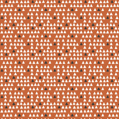 Penguin Paradise - Tiny Triangles - Brown(ish orange)