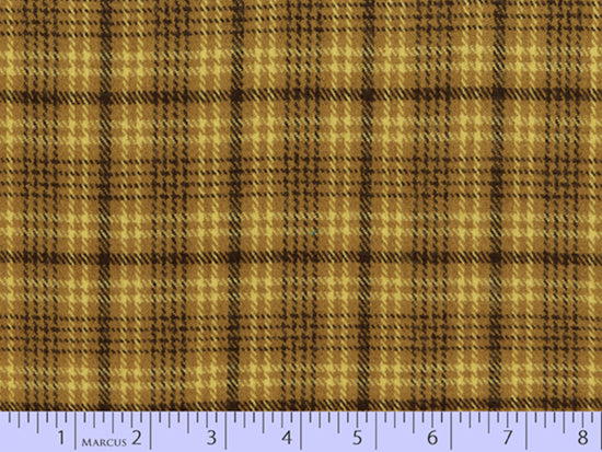 2 Sided Woven Flannel - Lumber Jack Plaid - Gordon Gold