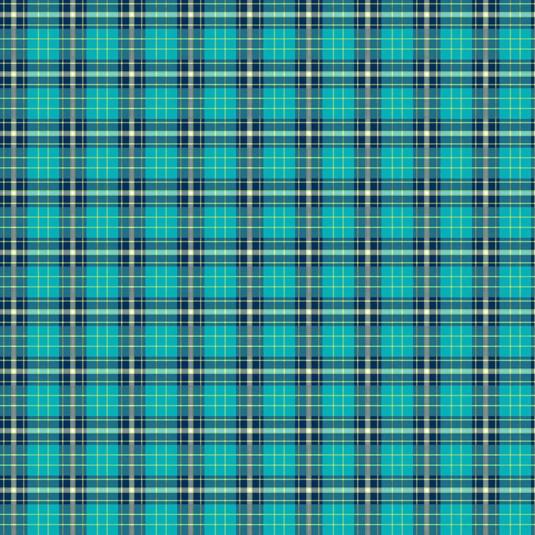 Piccadilly Plaids - Turquoise Multi - Large Plaid