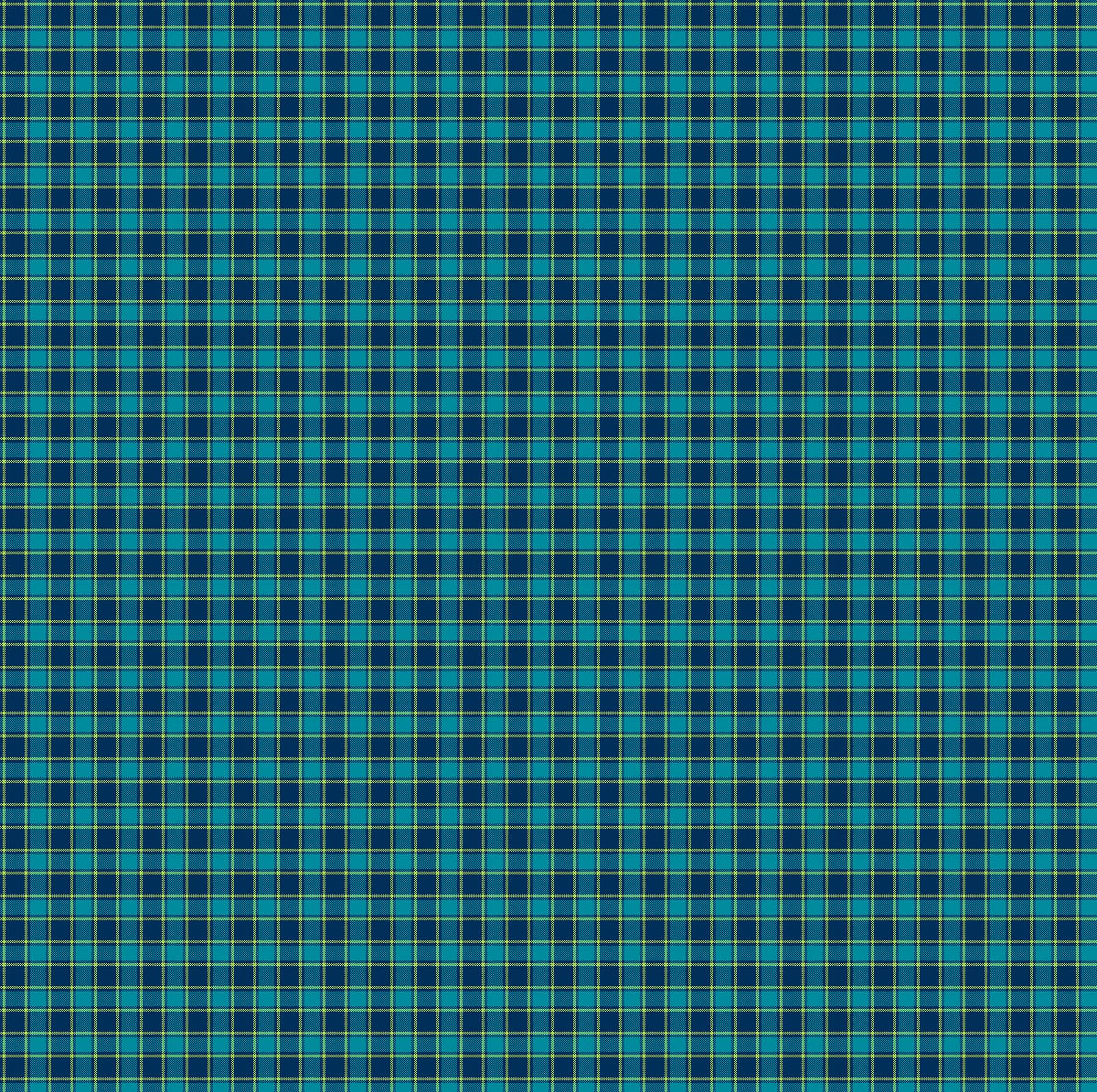 Piccadilly Plaids - Navy Multi - Tri Colour Check