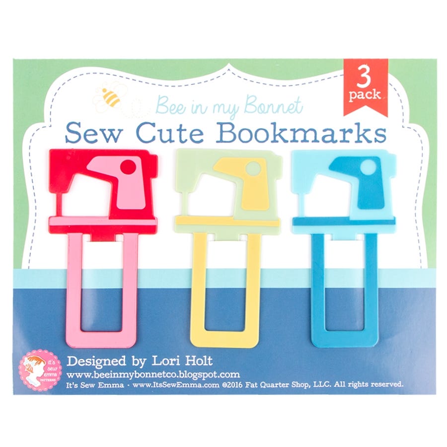 Bee In My Bonnet - Sew Cute Bookmarks 3 pk